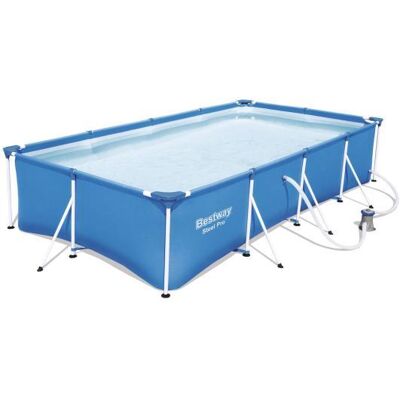 Bestway Rechthoekig framezwembad met filterpomp Bestway Rechthoekig framezwembad met filterpomp