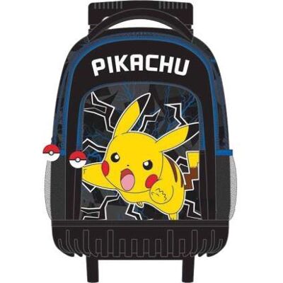 Pokemon Pokémon trolley/rugzak 3 comp + zijzakken Pokemon Pokémon trolley/rugzak 3 comp + zijzakken