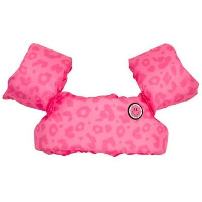 Swim Essentials Zwemvest voor kind Panterprint Puddle Jumper Pink Swim Essentials Zwemvest voor kind Panterprint Puddle Jumper Pink