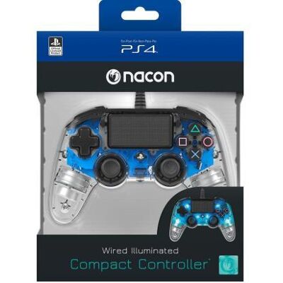 BigBen Interactive PS4 Nacon Wired Official Controller Transparant B BigBen Interactive PS4 Nacon Wired Official Controller Transparant B