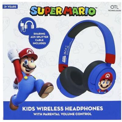 Super Mario Bros Super Mario It's Me Junior Bluetooth Hoofdtelefoon Super Mario Bros Super Mario It's Me Junior Bluetooth Hoofdtelefoon
