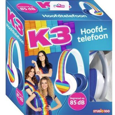 Studio 100 K3 Regenboog hoofdtelefoon Studio 100 K3 Regenboog hoofdtelefoon