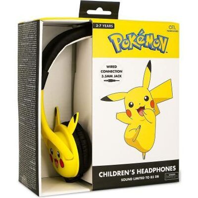 Pokemon Pokémon Pikachu Junior Hoofdtelefoon met oortjes Pokemon Pokémon Pikachu Junior Hoofdtelefoon met oortjes