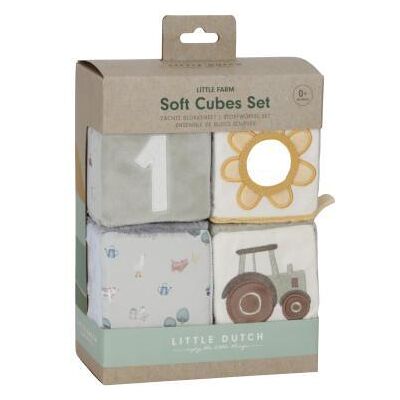 Little Dutch - Little Farm Zachte Blokkenset Little Dutch - Little Farm Zachte Blokkenset