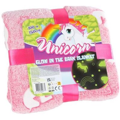 Unicorn plaid Glow In The Dark 100x150cm Unicorn plaid Glow In The Dark 100x150cm