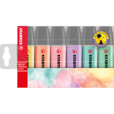 Stabilo Boss Pastel etui 6st Stabilo Boss Pastel etui 6st