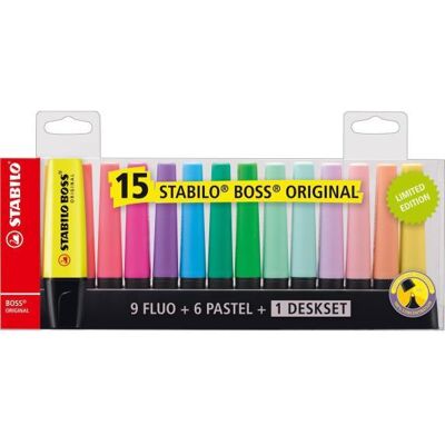 Stabilo Boss Original deskset 15dlg Stabilo Boss Original deskset 15dlg