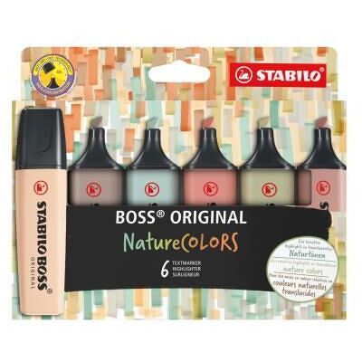 Stabilo Boss Original NatureColors etui 6st Stabilo Boss Original NatureColors etui 6st