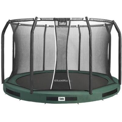 Salta Inbouwtrampoline met veiligheidsnet Premium Ground Ø 2,51 m groen Salta Inbouwtrampoline met veiligheidsnet Premium Ground Ø 2,51 m groen
