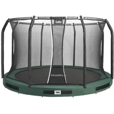 Salta Inbouwtrampoline met veiligheidsnet Premium Ground Ø 3,96 m groen Salta Inbouwtrampoline met veiligheidsnet Premium Ground Ø 3,96 m groen