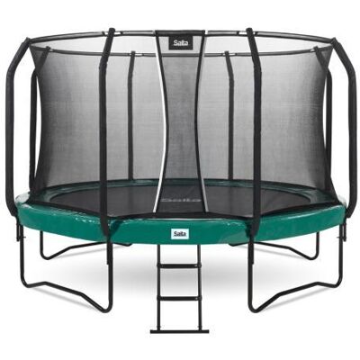 Salta First Class 251cm trampoline Groen met ladder Salta First Class 251cm trampoline Groen met ladder