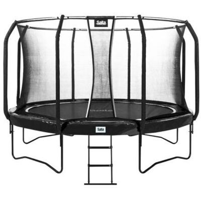 Salta First Class 427cm trampoline Zwart met ladder Salta First Class 427cm trampoline Zwart met ladder