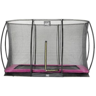 EXIT Inbouwtrampoline met veiligheidsnet Silhouette Silhouette Ground L 3,66 x B 2,44 m roze EXIT Inbouwtrampoline met veiligheidsnet Silhouette Silhouette Ground L 3,66 x B 2,44 m roze