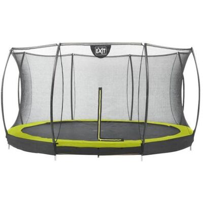 EXIT Inbouwtrampoline met veiligheidsnet Silhouette Silhouette Ground Diameter 366 cm lime EXIT Inbouwtrampoline met veiligheidsnet Silhouette Silhouette Ground Diameter 366 cm lime