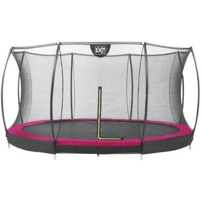 EXIT Inbouwtrampoline met veiligheidsnet Silhouette Silhouette Ground diameter 366 cm roze EXIT Inbouwtrampoline met veiligheidsnet Silhouette Silhouette Ground diameter 366 cm roze