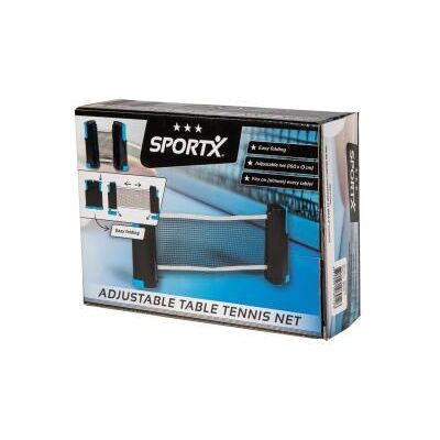 SportX Tafeltennisnet uittrekbaar tot 160cm SportX Tafeltennisnet uittrekbaar tot 160cm