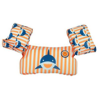 Swim Essentials Puddle Jumper Oranje- Blauw Haaien 2j-6j Swim Essentials Puddle Jumper Oranje- Blauw Haaien 2j-6j