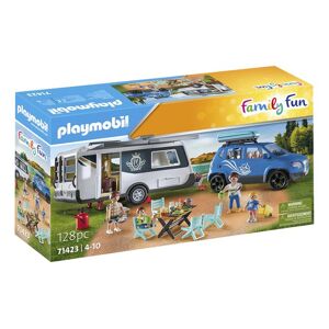 PLAYMOBIL Family Fun 71423 Caravan met auto