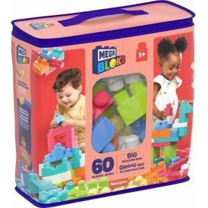 Mega Bloks First Builders tas 60 bouwblokken roze Mega Bloks First Builders tas 60 bouwblokken roze