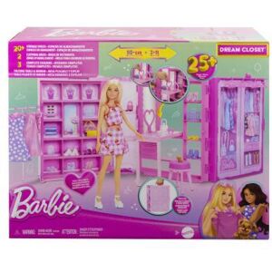 Barbie Droomkleerkast met pop en accessoires Barbie Droomkleerkast met pop en accessoires