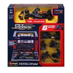 Bburago Burago Red Bull Pit Pass 1:43 met Max Verstappen Bburago Burago Red Bull Pit Pass 1:43 met Max Verstappen