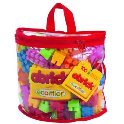 Ecoiffier Abrick tas met 100 bouwblokken Ecoiffier Abrick tas met 100 bouwblokken