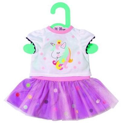 Zapf Creation Dolly Moda Eenhoornshirt met tutu voor 34-38cm poppen Zapf Creation Dolly Moda Eenhoornshirt met tutu voor 34-38cm poppen