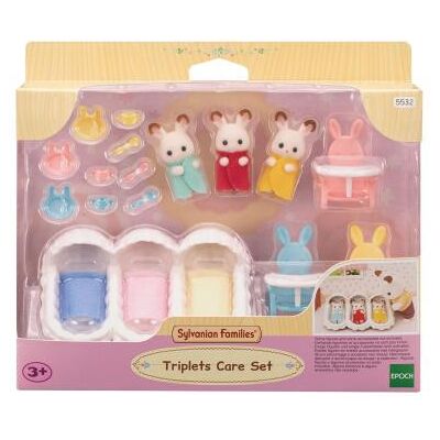 Sylvanian Families 5532 Drieling Chocoladekonijn Verzorgingsset Sylvanian Families 5532 Drieling Chocoladekonijn Verzorgingsset
