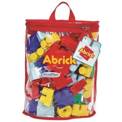 Ecoiffier Maxi Abrick tas met 50 bouwblokken Ecoiffier Maxi Abrick tas met 50 bouwblokken