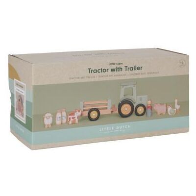Little Dutch - Little Farm Tractor met trailer Little Dutch - Little Farm Tractor met trailer