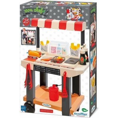 Ecoiffier 100% Chef Street Food fastfoodkraam Ecoiffier 100% Chef Street Food fastfoodkraam
