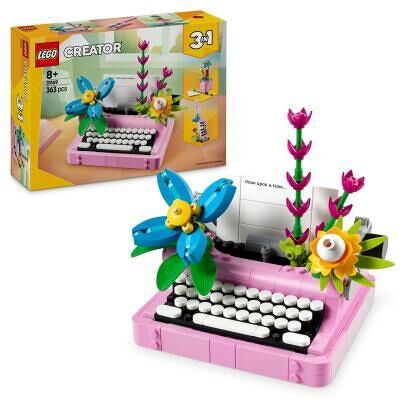 31169 LEGO Creator 3-in-1 Typemachine met bloemen 31169 LEGO Creator 3-in-1 Typemachine met bloemen