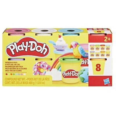 Play-Doh Speelset Play Doh Rainbow 8 pack Play-Doh Speelset Play Doh Rainbow 8 pack
