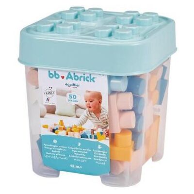Abrick Blokken bb ton met 50 blokken Abrick Blokken bb ton met 50 blokken