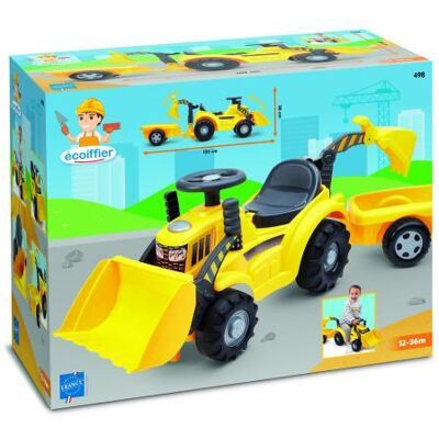 Abrick Écoiffier Loopwagen tractor kraan Abrick Écoiffier Loopwagen tractor kraan