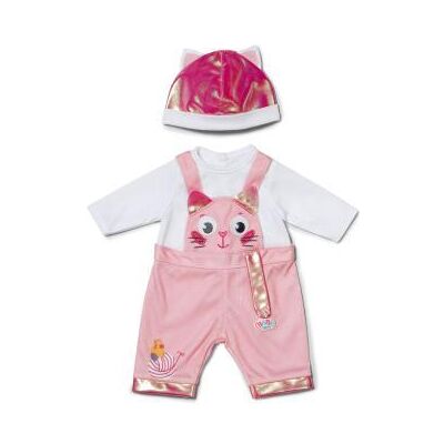 Zapf Creation BABY Born Katten Onesie roze met muts 43cm Zapf Creation BABY Born Katten Onesie roze met muts 43cm