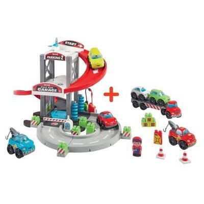 Abrick SUPER PACK Garage en voertuigtransport Abrick SUPER PACK Garage en voertuigtransport