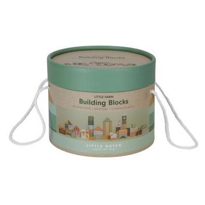 Little Dutch - Little Farm Houten Blokken in ton Little Dutch - Little Farm Houten Blokken in ton