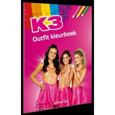 Studio 100 K3 Outfit kleurboek Studio 100 K3 Outfit kleurboek