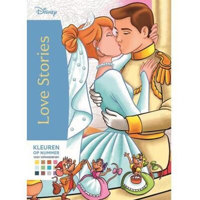 Disney Love stories - Kleuren op nummer voor volwassenen Disney Love stories - Kleuren op nummer voor volwassenen