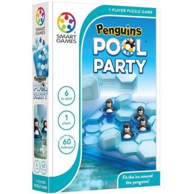 SmartGames - Penguins Pool Party - compact denkspel - 60 opdrachten SmartGames - Penguins Pool Party - compact denkspel - 60 opdrachten