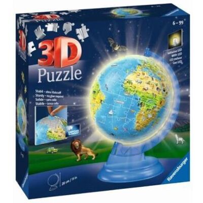 Ravensburger XXL Kinder globe Night Edition (engels) 180 stukje Ravensburger XXL Kinder globe Night Edition (engels) 180 stukje