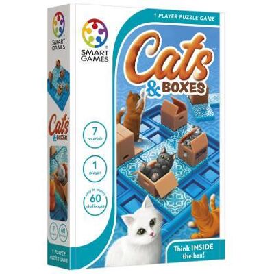 SmartGames - Cats & Boxes - compact denkspel - 60 opdrachten SmartGames - Cats & Boxes - compact denkspel - 60 opdrachten