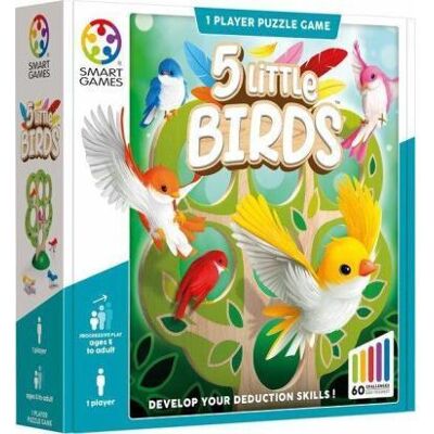 SmartGames - 5 Little Birds - houten logicaspel - 60 opdrachten SmartGames - 5 Little Birds - houten logicaspel - 60 opdrachten