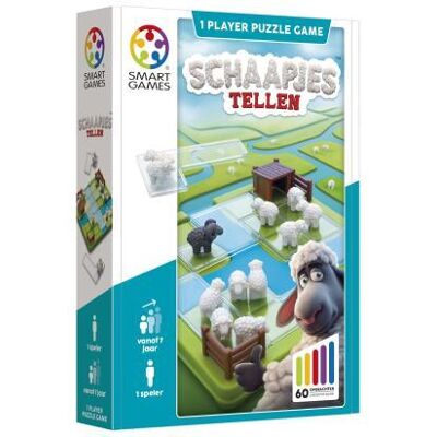 SmartGames - Schaapjes Tellen - compact denkspel - 60 opdrachten SmartGames - Schaapjes Tellen - compact denkspel - 60 opdrachten