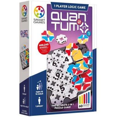 SmartGames - Quantum: 2-in-1 - compact denkspel - 60 opdrachten SmartGames - Quantum: 2-in-1 - compact denkspel - 60 opdrachten