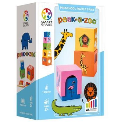 SmartGames - Peek-a-Zoo - educatief spel - 48 opdrachten SmartGames - Peek-a-Zoo - educatief spel - 48 opdrachten