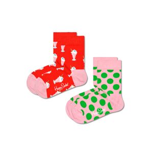 Happy Socks 2-Pack Kids Milkshake Sock