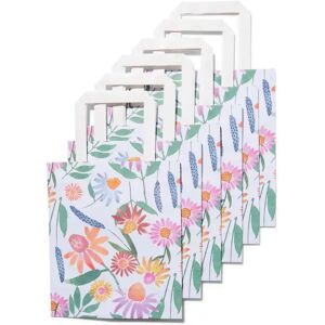 HEMA Cadeautasjes Papier 20.5x18.5x8 Bloemen - 6 Stuks