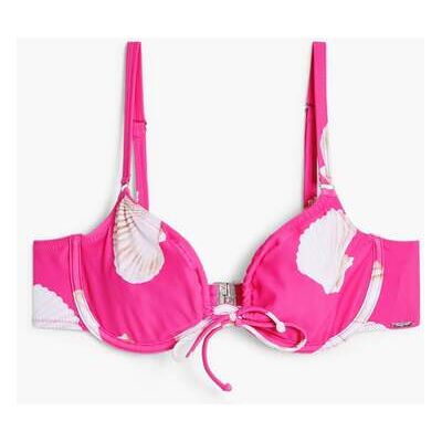 Desigual, Fuchsia schelpen bikinitop, Rood, XL Desigual, Fuchsia schelpen bikinitop, Rood, XL